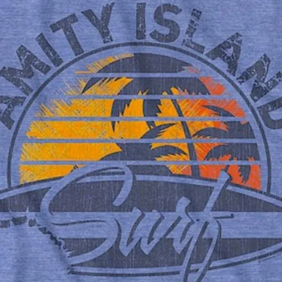 JAWS Surf Logo Soft Grey Tee Shirt - Picture 7 of 7